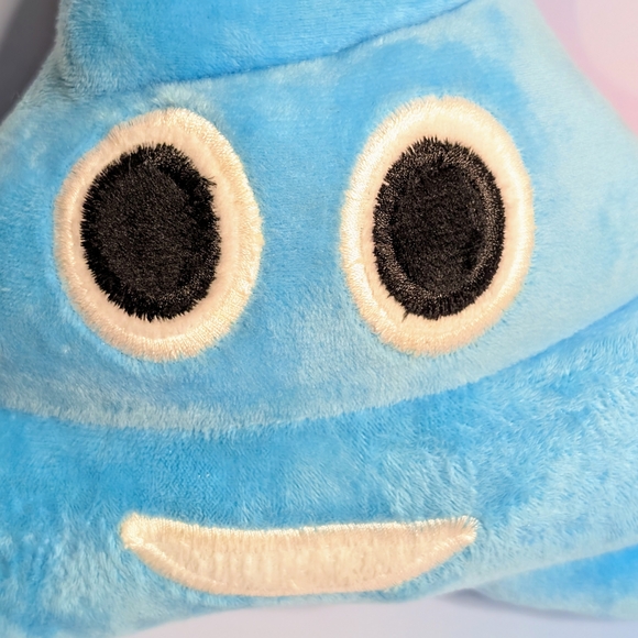 Blue Poop Emoji Plush Stuffie Stuffed Animal - Picture 2 of 5